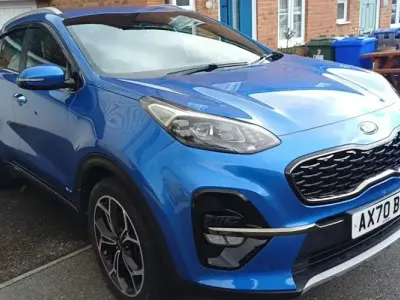 Begagnad Kia Sportage GT-Line 136 HK (100 kW) 2021 Blå SUV