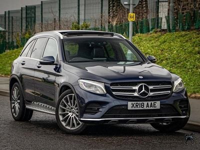 Blue Used 2018 Mercedes GLC350 AMG line Estate | £21,750 (Fair price)
