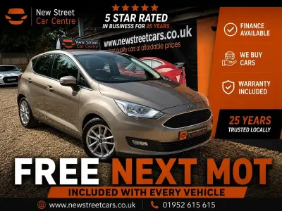 Used Ford C-MAX Zetec 125 HP (91 kW) 2019 Silver MPV