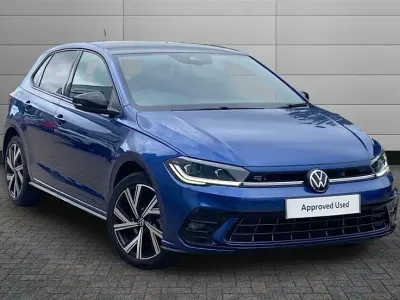 Used VW Polo Black Edition 115 HP (84 kW) 2025 Reef blue with black roof Hatchback