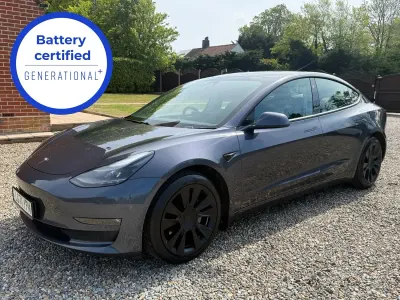 Usado Tesla Model 3 Long Range AWD 366 kW (498 HP) 2021 Cinzento Sedan