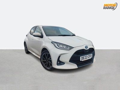 White Used 2022 Toyota Yaris Hybrid Design Hatchback | £15,895 (Good price)