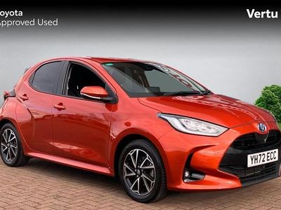 Orange Used 2022 Toyota Yaris Hybrid Design Hatchback | £17,266 (Good price)