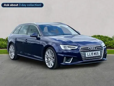 Used Audi A4 S-Line 150 HP (110 kW) 2019 Blue Estate