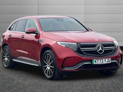 Used Mercedes EQC400 AMG line 300 kW (408 HP) 2023 Hyacinth red SUV