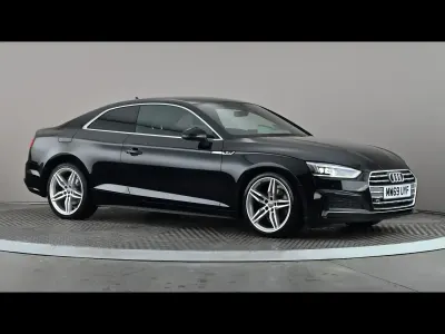 Used Audi A5 S-Line 150 HP (110 kW) 2019 Black Coupe