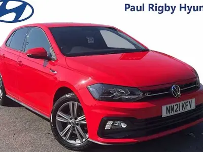 Used VW Polo R-line 110 HP (80 kW) 2021 Red Hatchback