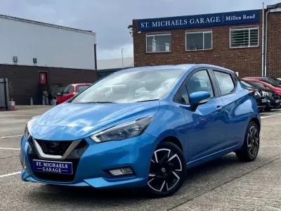 Second-hand Nissan Micra Acenta 92 CP (67 kW) 2022 Albastru Hatchback