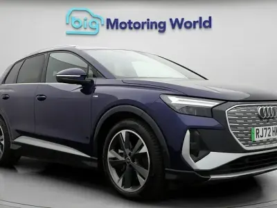 Begagnad Audi Q4 e-tron S-Line 150 kW (204 HK) 2022 Blå SUV