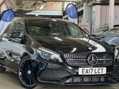 Used Mercedes A200 AMG Line Premium 136 HP (100 kW) 2017 Black Hatchback