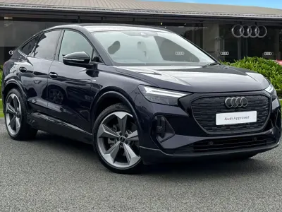 Used Audi Q4 Sportback e-tron Black Edition 82 kW (112 HP) 2025 Mauve/purple SUV