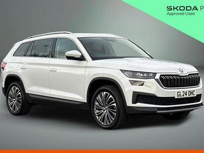 Moon white metallic Used 2024 Skoda Kodiaq SE L Executive SUV | £28,100 (Good price)