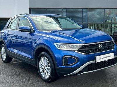 Used VW T-Roc Life 150 HP (110 kW) 2022 Ravenna blue metallic SUV