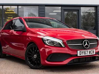 Używany Mercedes A200 AMG line 136 KM (100 kW) 2017 Czerwony Hatchback