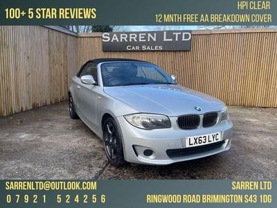 Silver Used 2013 BMW 118 Cabriolet Exclusive Cabriolet | £5,795 (Fair price)