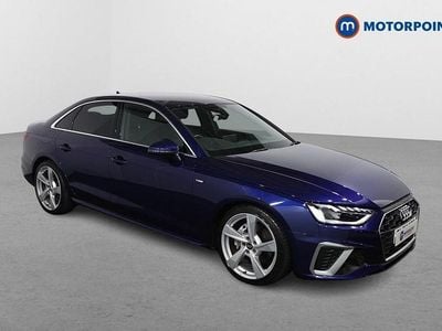 Blue Used 2020 Audi A4 S-Line Sedan | £19,149 (Fair price)