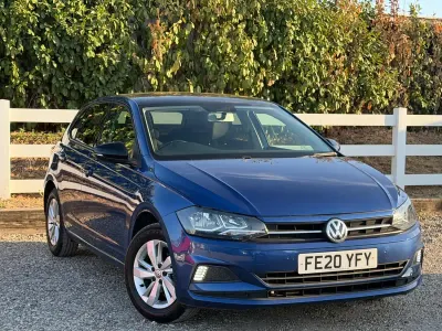 Used VW Polo SE 95 HP (69 kW) 2020 Blue Hatchback