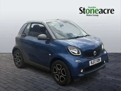Used Smart ForTwo Cabrio Premium 71 HP (52 kW) 2017 Blue Cabriolet
