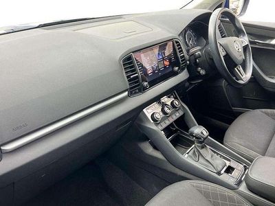 Used Skoda Karoq SE Technology 150 HP (110 kW) 2020 Race blue metallic SUV
