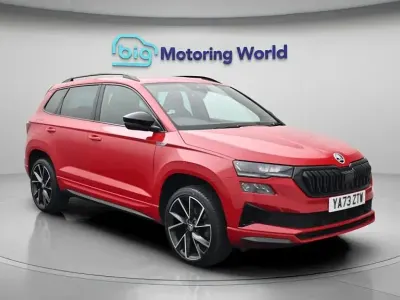 Used Skoda Karoq SportLine 150 HP (110 kW) 2023 Red SUV