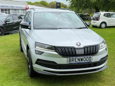 Used Skoda Karoq SportLine 150 HP (110 kW) 2019 Silver SUV