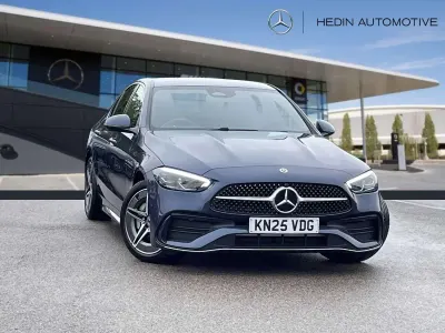 Used Mercedes C200 AMG line 204 HP (150 kW) 2025 Blue Sedan