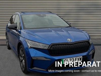 Used Skoda Enyaq iV SportlinePlus 150 kW (204 HP) 2023 Race blue metallic SUV