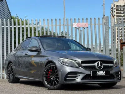 Begagnad Mercedes C43 AMG Premium Plus 2018 Grå Sedan