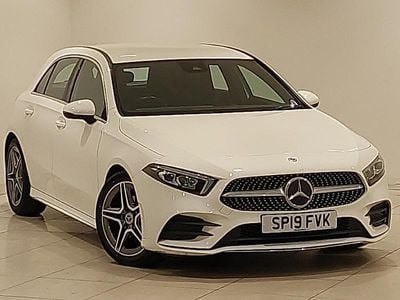 White Used 2019 Mercedes A180 AMG line Hatchback | £16,298 (Fair price)
