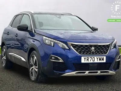 Used Peugeot 3008 GT-line 131 HP (96 kW) 2020 Blue SUV