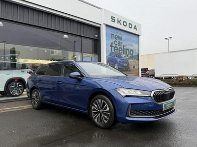 Cobalt blue metallic Used 2025 Skoda Superb SE Technology Estate | £25,995 (A bit pricey)