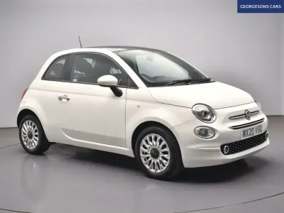 Used Fiat 500 Lounge 70 HP (51 kW) 2020 White Hatchback