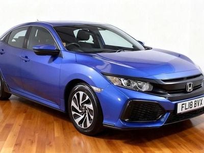 Blue Used 2018 Honda Civic SE Hatchback | £9,250 (Good price)
