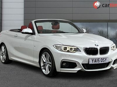 used BMW 220 2 Series 2.0 D M SPORT 2d 188 BHP Interior Comfort Package, Driver Comfort Package, Park Sensors, Dakota Leather - Coral Red, Xenon Headlight Package Red Leather, Alpine White