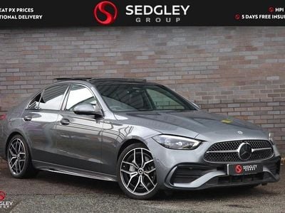 Begagnad Mercedes C220 AMG Line Premium Plus 200 HK (147 kW) 2024 Grå Sedan