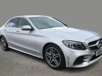 Used Mercedes C300 AMG Line Premium 245 HP (180 kW) 2019 Silver Sedan