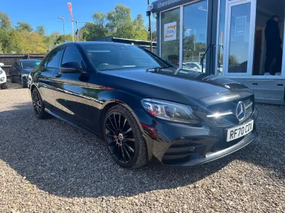 Used Mercedes C220 AMG Line Premium 194 HP (142 kW) 2021 Black Sedan