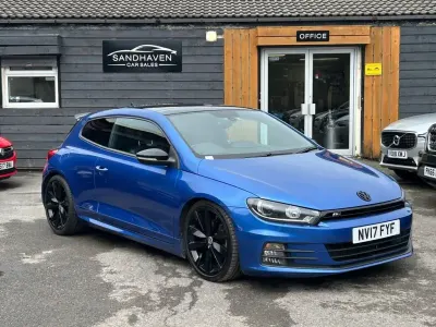 Used VW Scirocco Black Edition 184 HP (135 kW) 2017 Blue Coupe