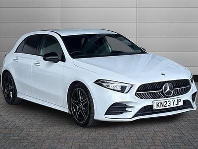 Used Mercedes A180 AMG Line Premium 136 HP (100 kW) 2023 Digital white Hatchback