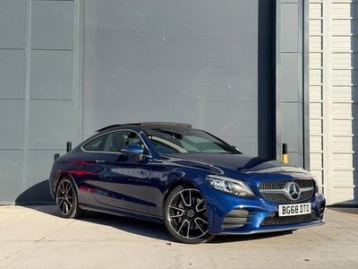 Used Mercedes C300 AMG Line Premium Plus 258 HP (189 kW) 2018 Blue Coupe