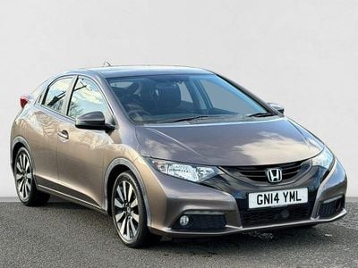 Brown Used 2014 Honda Civic SE Plus Hatchback | £7,190 (Fair price)