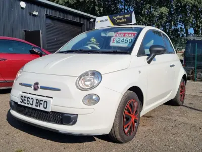 Used Fiat 500 Pop 69 HP (50 kW) 2014 White Hatchback