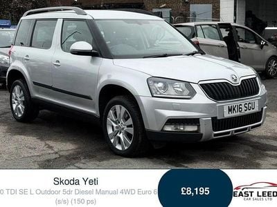 Used Skoda Yeti SE L 150 HP (110 kW) 2016 Silver SUV