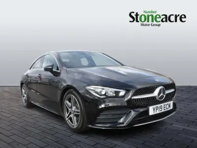 Begagnad Mercedes CLA180 AMG line 136 HK (100 kW) 2019 Svart Sedan