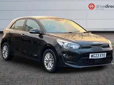Used Kia Rio 83 HP (61 kW) 2023 Black Hatchback