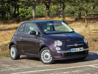 Used Fiat 500 Lounge 69 HP (50 kW) 2013 Mauve/purple Hatchback