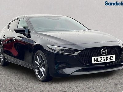 Black Used 2025 Mazda 3 Exclusive-Line Hatchback | £20,112 (Fair price)