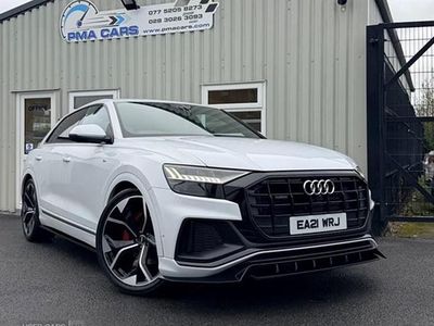 White Used 2021 Audi Q8 S-Line SUV | £36,995 (A bit pricey)