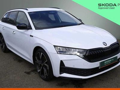 New Skoda Octavia SportLine 147 HP (108 kW) 2026 Moon white metallic Estate