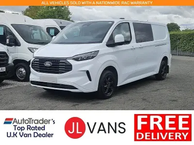 Used Ford Transit Custom Limited 136 HP (100 kW) 2024 White Van